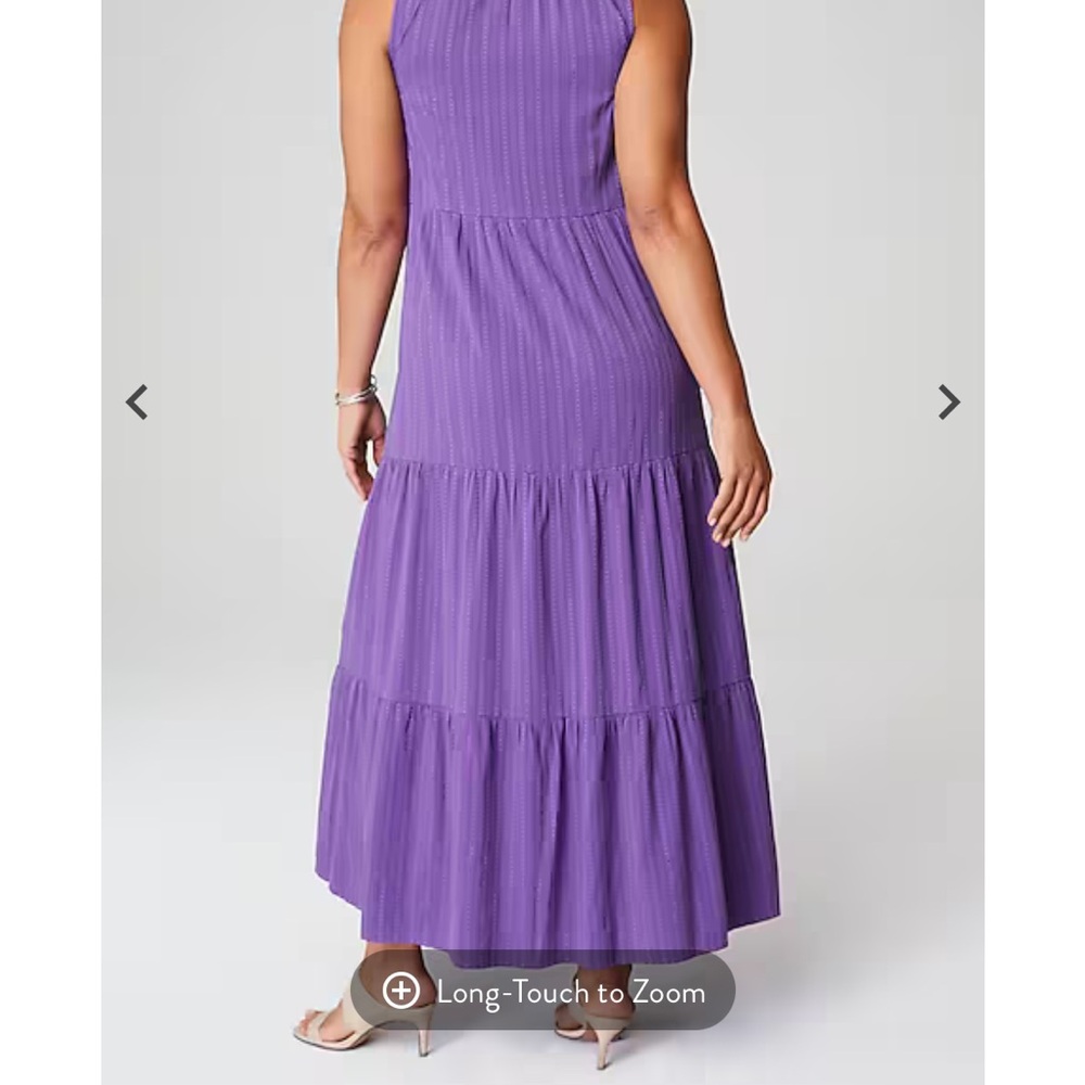 J Jill Sleeveless Tiered Maxi Dress - Picture 3 of 5